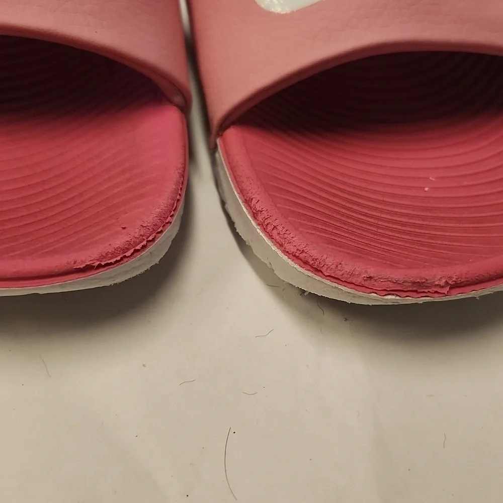 Nike Slides Size 13 c Pink White Sandals